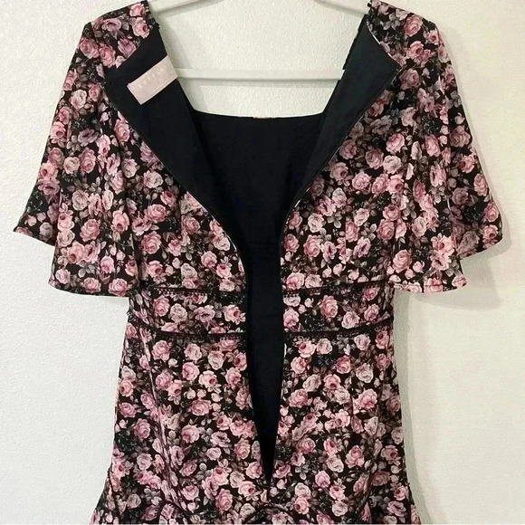 Keepsake The Label One Love Black Rose Mini Dress - Picture 9 of 9